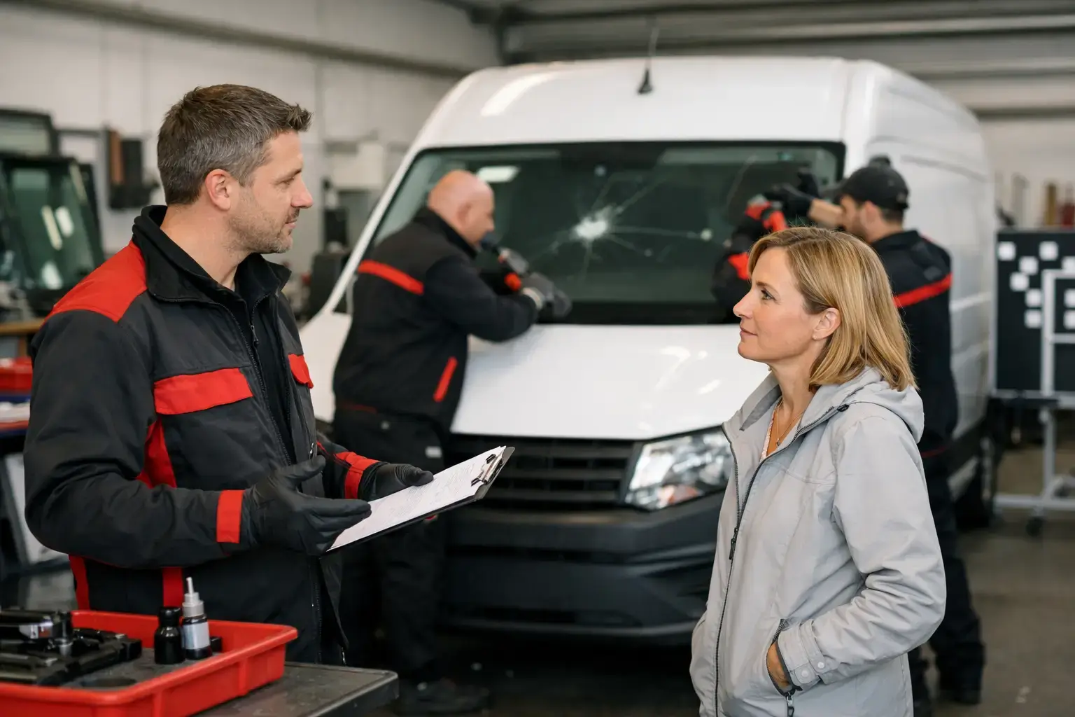 Fuhrpark-Glasschaden: Ausfallzeiten vermeiden