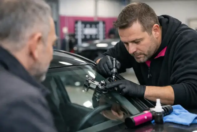 Steinschlag-Reparatur Ablauf erklärt
