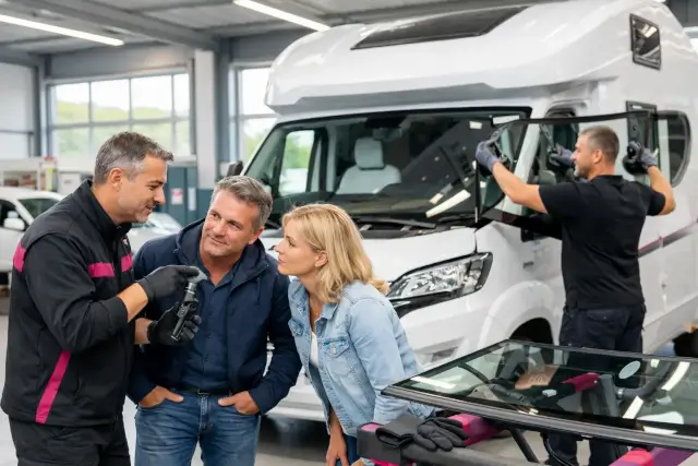 Wohnmobil Frontscheibe reparieren oder tauschen?